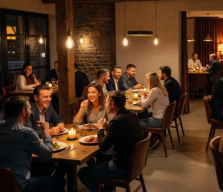 Hangulatos esti éttermi és poker lounge tér a Taste Cornerben
